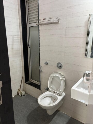 Bathroom in 2 BHK Apartment at Vasant Fiona, Pokhran Road No Two – for Rent