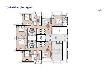 Floor Plan in 3 BHK Apartment at Charkop Sector 3 – for Sale
