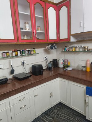 Kitchen in 3 BHK Builder Floor at Greater Kailash I – for Rent