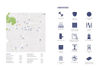 Floor Plan in 3 BHK Apartment at Shree Ganesh CHS Charkop, Charkop Sector 3 – for Sale