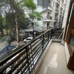 Balcony in 3 BHK Builder Floor at Katwaria Sarai – for Rent