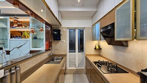 Kitchen in 2 BHK Apartment at Dosti West County, Balkum Pada – for Sale