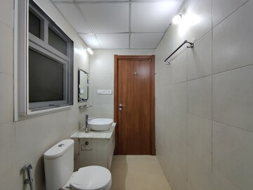 Bathroom in 2.5 BHK Apartment at Bhartiya City Nikoo Homes II, Thanisandra Main Road – for Rent