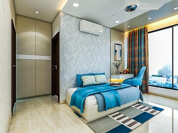 Bedroom in 3 BHK Apartment at Oberoi Realty Esquire, Goregaon East – for Rent
