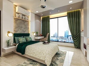 Bedroom in 3 BHK Apartment at Oberoi Realty Esquire, Goregaon East – for Rent