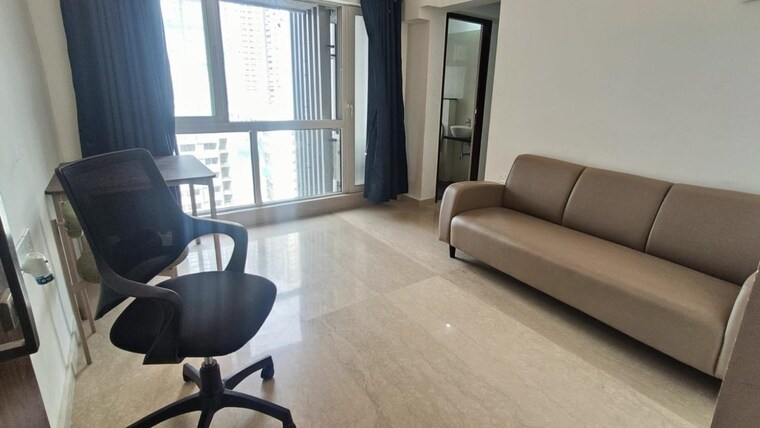 Living Room, omkar-signet 2 Bedroom 503 Sq.Ft. Apartment In Malad East Mumbai 9383118