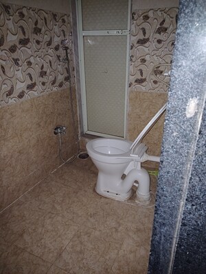 Bathroom in 1 BHK Apartment at Gami Shree Manoshi Complex, Ghansoli – for Rent