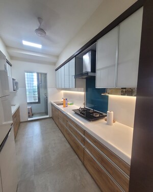 Kitchen in 2.5 BHK Apartment at Oberoi Realty Woods, Goregaon East – for Rent