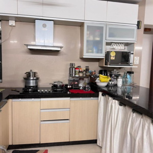 Kitchen in 1.5 BHK Apartment at Amal Aspen Park, Sonawala Industry Estate – for Sale