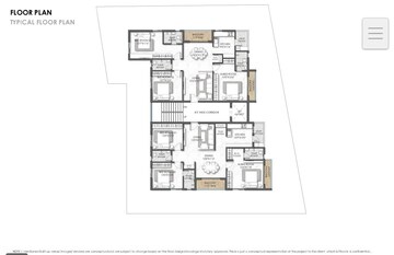 Floor Plan in 3 BHK Apartment at Lb Nagar – for Sale