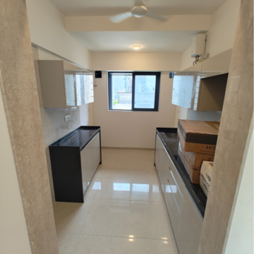 Kitchen in 3 BHK Apartment at S Raheja Silver Rock, Waterfield Road – for Rent