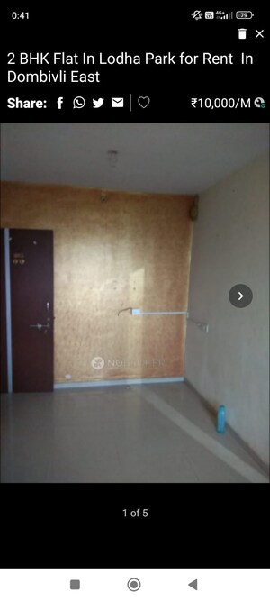 Furnished Amenities in 1 BHK Apartment at Yojana CHS Dombivli East, Dombivli East – for Rent