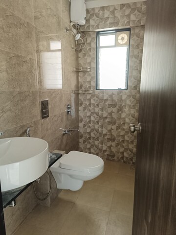 Bathroom in 3 BHK Apartment at Mahavir Square, Manpada – for Rent