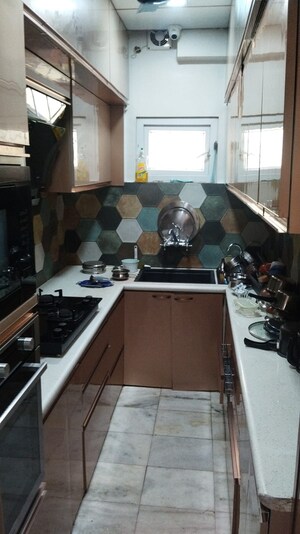 Kitchen in 3 BHK Apartment at Ballygunge – for Rent