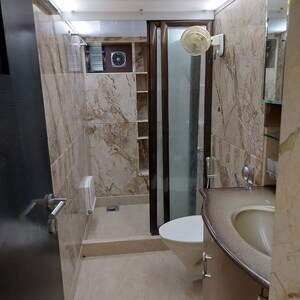 Bathroom in 2 BHK Apartment at Sukh Shanti CHS Cumbala Hill, Peddar Road – for Sale