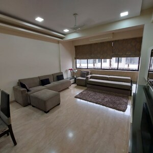 Living Room in 2 BHK Apartment at Raheja Atlantis, Lower Parel West – for Rent