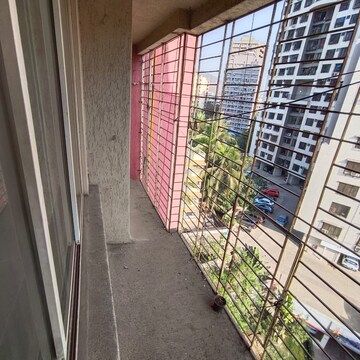 Balcony in 2 BHK Apartment at Pushkraj Apartments, Goregaon East – for Rent