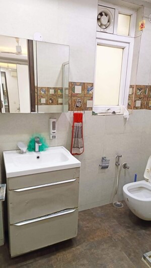 Attached Bathroom in 3 BHK Builder Floor at Greater Kailash ii – for Rent