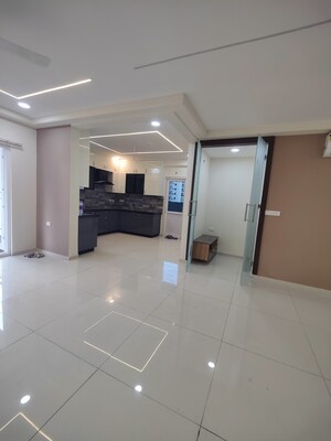 Living Room in 3 BHK Apartment at Rajapushpa Provincia, Narsingi – for Rent