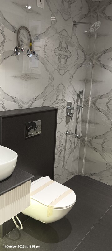 Bathroom in 3 BHK Apartment at Somsons Imperial Towers, Dhakoli – for Sale