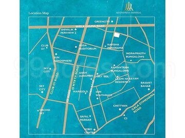 4 BHK Apartment – Map Location View at Bopal - for Sale