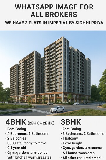 4 BHK Apartment – Exterior View View at Bopal - for Sale