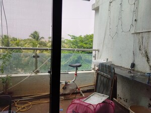 Balcony in 2 BHK Apartment at Ruturang Society, Walvekar Nagar – for Rent