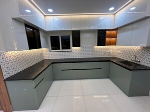 Kitchen in 3 BHK Apartment at Rajapushpa Provincia, Narsingi – for Rent