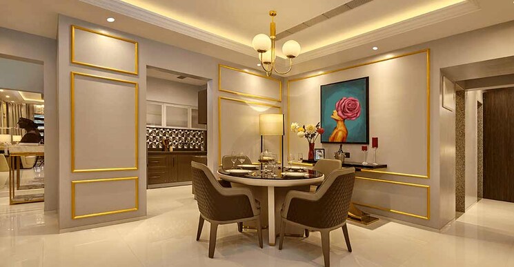 Living Room, bramhacorp-the-collection 3.5 Bedroom 1580 Sq.Ft. Apartment In Kalyani Nagar Pune 9384296