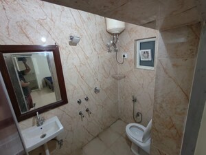 Bathroom in 1 RK Builder Floor at Saket – for Rent