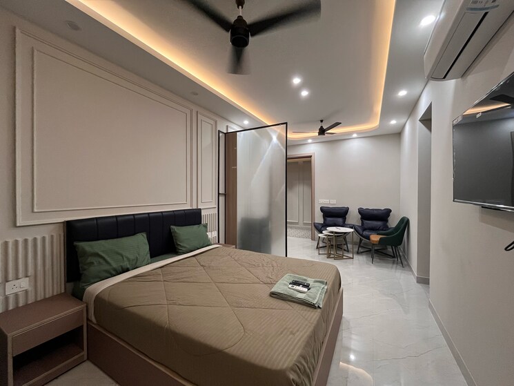 Bedroom, sector 42 1 Bedroom 978 Sq.Ft. Builder Floor In Sector 42 Gurgaon 9384629