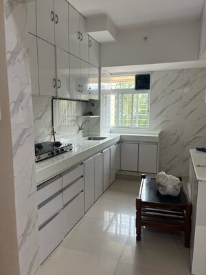 Kitchen in 2 BHK Apartment at Shreeji Vraj Bhoomi, Kiran Mill Colony – for Rent