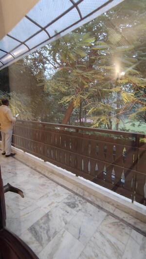 Balcony in 4 BHK Builder Floor at Vasant Vihar – for Rent