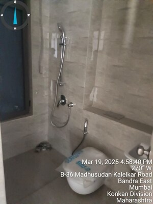 Bathroom in 3 BHK Apartment at Adani Ten BKC, Bandra East – for Sale