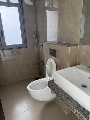 Bathroom in 3 BHK Apartment at Sunteck City Avenue 4, Goregaon West – for Rent