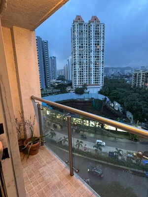 Balcony in 2 BHK Apartment at Raunak Viraj Tower , Pokhran Road No Two – for Rent