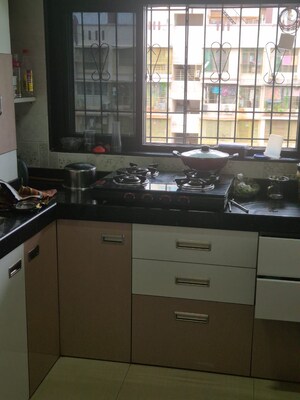 Kitchen in 1 BHK Apartment at Mahape – for Rent