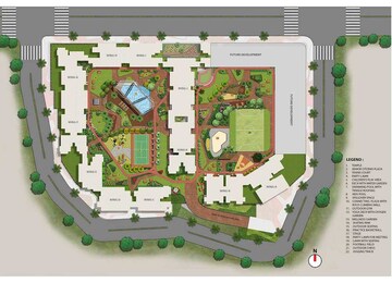 Master Plan in 4 BHK Apartment at Raymond The Address, Pokhran Road No Two – for Sale