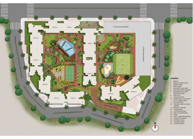 Master Plan, raymond-the-address 4 Bedroom 1646 Sq.Ft. Apartment In Pokhran Road No Two Thane 9111996