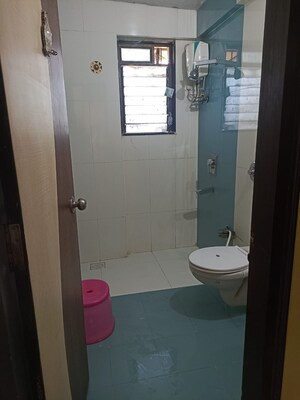 Bathroom in 2 BHK Apartment at Sai Intop Tower, Kharghar – for Rent