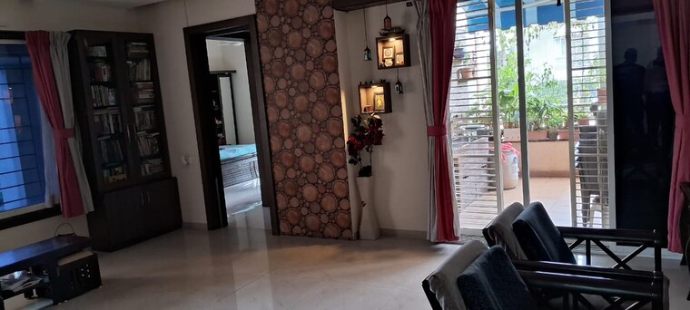 Living Room, bhansali-ruturang-apartment 3 Bedroom 1700 Sq.Ft. Apartment In Prabhat Road Pune 9386335