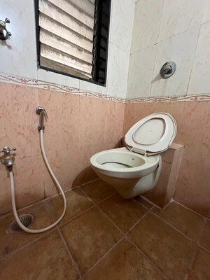 Bathroom in 3 BHK Apartment at Unnati Tower Kharghar, Kharghar – for Rent