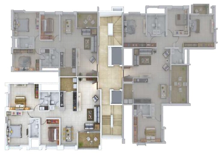 Floor Plan, pandit-javdekar-dharmesh 4 Bedroom 2700 Sq.Ft. Apartment In Shivajinagar Pune 9386339