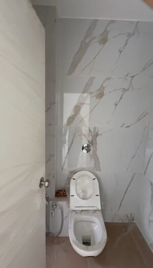 Bathroom in 3 BHK Apartment at Thane West – for Rent