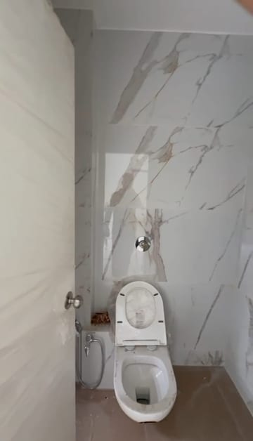 Bathroom in 3 BHK Apartment at Thane West – for Rent