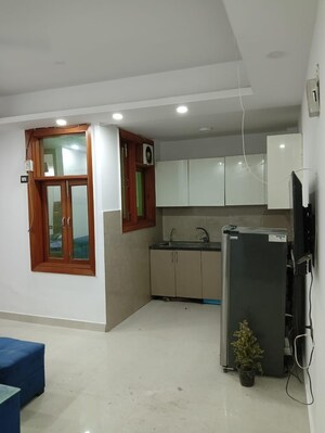 Kitchen in 1 BHK Builder Floor at Saket – for Rent