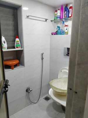 Bathroom in 1 BHK Apartment at Jyoti Complex, Goregaon East – for Rent