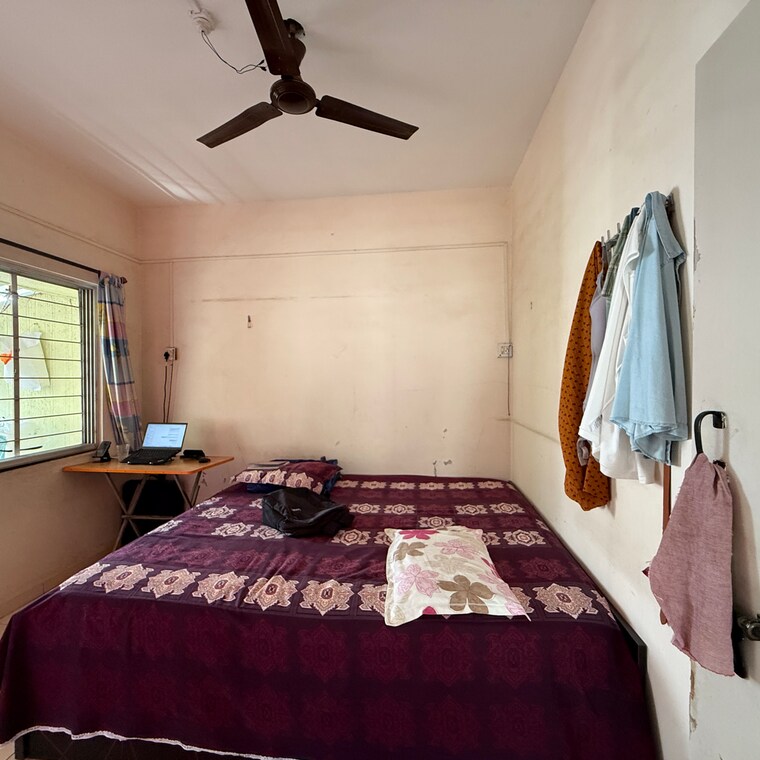 Bedroom, shivalaya-society 2 Bedroom 1050 Sq.Ft. Apartment In Sutarwadi Pune 9386539