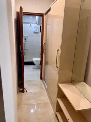 Building Lobby in 4 BHK Apartment at DDA Rosewood Apartments, Vasant Kunj – for Rent