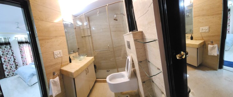 Bathroom, greater kailash 3 Bedroom 2100 Sq.Ft. Builder Floor In Greater Kailash Delhi 9386705